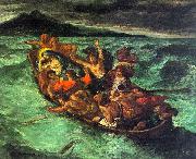Christ on the Lake of Gennesaret, Eugene Delacroix